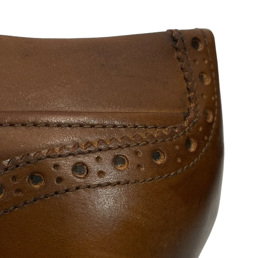 Cole Haan Grandseries Wing Tip Oxford Dress Shoe Mens 11.5 Leather Brown C31500